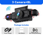 4CH WiFi Dash Cam Front FHD 1080P | 360° Car DVR with Parking Mode detail view