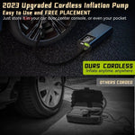 Intelligent Tire Inflator Pump 8000mAh | Portable Air Compressor for Car Motorcycle additional angle