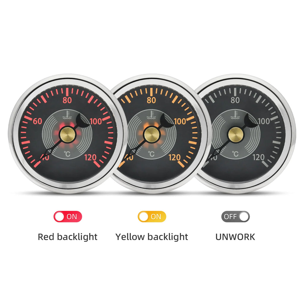 Retro 6 Gauge Set 160KMH,200KMH 85mm GPS Speedometer Gauge 8000RPM Tachometer 52mm Water Temp Oil Pressure Fuel Meter Voltmeter