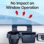Car Organizer Box with Cup Holder and Phone Slot close-up view