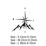 Car Sticker Creativity 10 Styles Adventure Sports Compass Vinyl Decals Car Bumper Body Rear Window Glass Decorative Decals