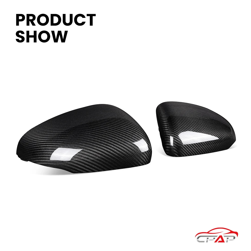 Real Dry Carbon Fiber Car Door Side Accessories Rearview Mirror Cover Caps For Mercedes Benz W177 W118 OEM Style 2019-IN