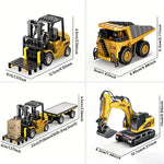 1:64 Remote Control Crane And Forklift Toy Car close-up view