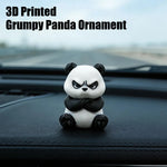 3D Printed Grumpy Panda Car Dashboard Ornament