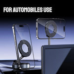 ABS Foldable Magnetic Car Phone Holder N52 Magnet 360° Rotatable close-up view