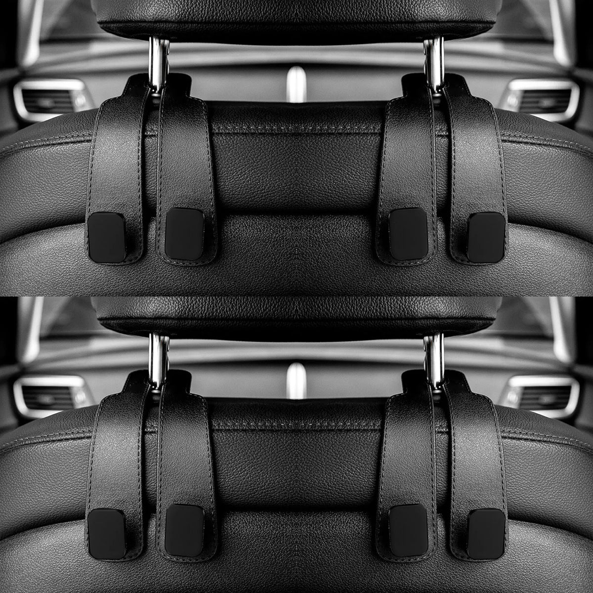 Car Headrest Hooks Hanger for Bags Seat Back Organizer Holder Clips Auto Fastener Hoo alternate view