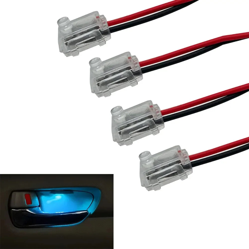 4PCS Car Door Bowl LED Lights – Multi-Color Interior Ambient Lighting