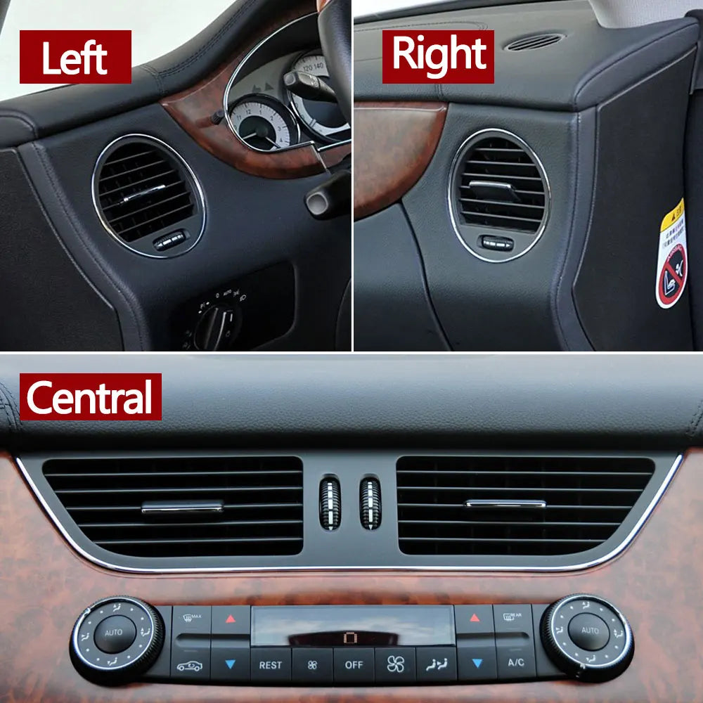 Car Front Dash Air Conditioner AC Vent Grille Outlet Cover Panel For Mercedes Benz CLS W219 CLS55 CLS63 CLS350 CLS500 2007-2009