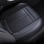 1PCS Nappa Leather Car Seat Cover Anti-Slip and Full Wrap Driver Car Seat Protector Mat Front Bottom