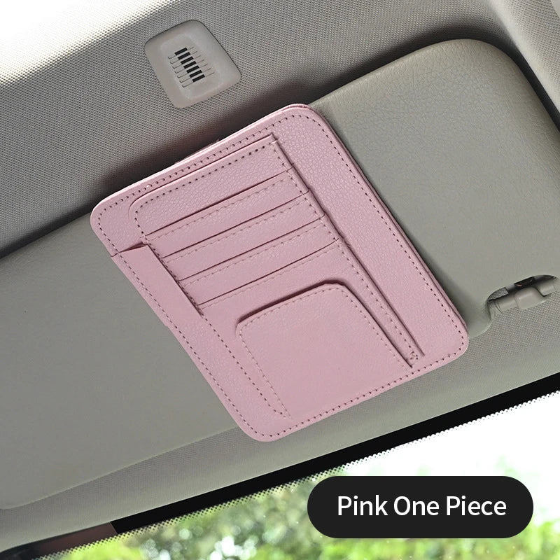 Car Sun Visor Organizer Multi-Pocket Storage Pouch