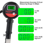 Auto Tire Pressure Gauge LCD Digital Tester for Car Truck Motorcycle additional angle