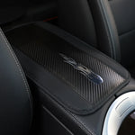 PU Leather Car Armrest Pad Cover Universal Center Console Wave Embroider Auto Seat Box Protection Cushion Hand Supports