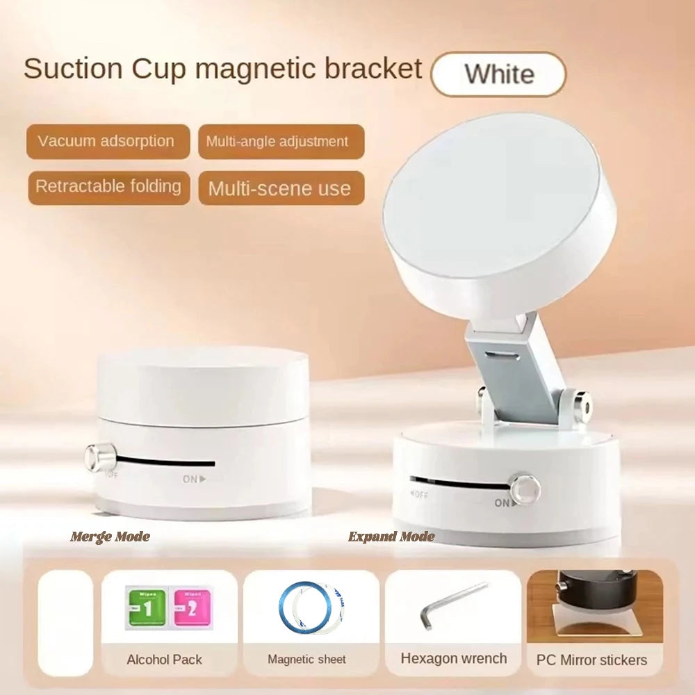 360° Rotation Vacuum Double Sided Magnetic Suction Cup Car Phone Holder Car Dashboard alternate view