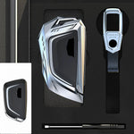 Car Key Shell Case Cover for Cadillac ATS CT6 CTS DTS XT5 Escalade ESV SRX STS XTS ELR 2014 - 2018 Remote Key Holder Keychain