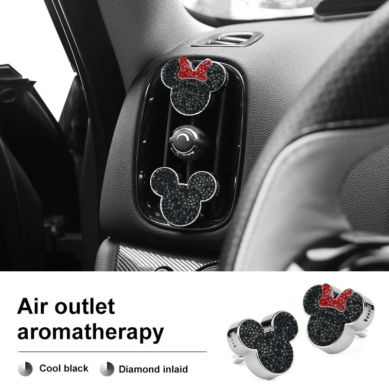 Diamond Car Air Outlet Aromatherapy Clip for Mini Cooper Air Vent Freshener Clip Scent Aroma Auto Interior Accessories