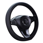 1pc Steering Wheel Cover Breathable Leather Anti Slip PU Leather Steering Covers Univers detail view