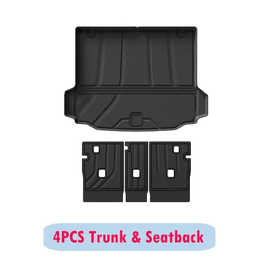 BMW X3 / X4 / iX3 Floor Mats (2018–2024) | All-Weather TPE with Trunk Liner detail view