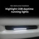 2pcs 17cm Universal Waterproof Daytime Running Lights COB Fog Lamp Car Styling Led Day close-up view