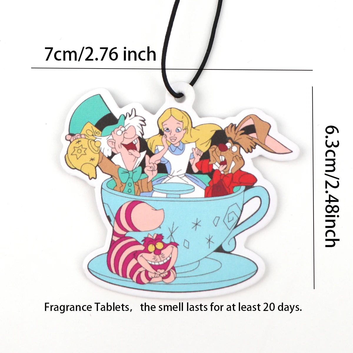 Fairy Tale Princess Solid Perfume Hanging Car Air Freshener | Lovely Paper Scented De alternate view