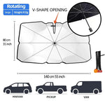 Car Sunshade Windshield Umbrella Front Sun Shade Parasol Foldable Summer Protection Car detail view