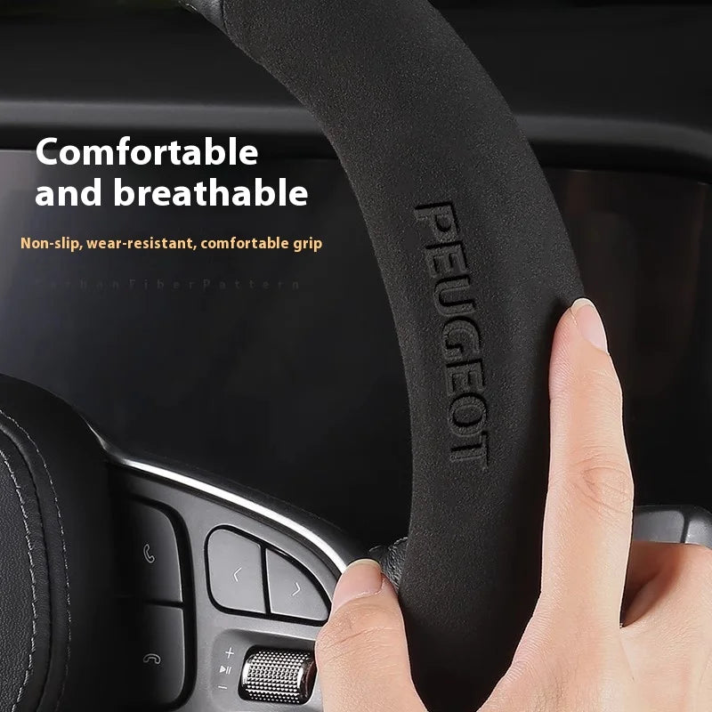 Car Steering Wheel Cover For Peugeot 106 107 108 206 207 208 301 307 308 406 407 408 alternate view