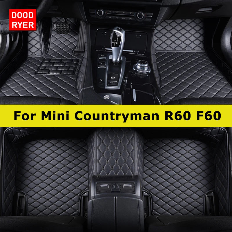 DOODRYER Custom Car Floor Mats For Mini Countryman R60 F60 Auto Carpets Foot Coche Accessorie