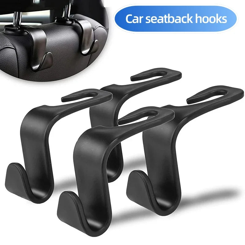 2/4/8 PCS Car Seat Back Hook Universal Car Single Hook Hanger Headrest Storage Hanger alternate view