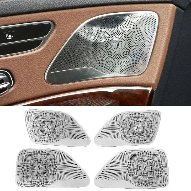 For Mercedes Benz S Class S320 S350 W222 Car Gate Door Loudspeaker Pad Audio Speaker Cov detail view