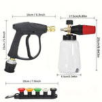 Portable High Pressure Washer Gun Kit | Foam Cannon & M22 Adapter for Car Cleaning alternate view