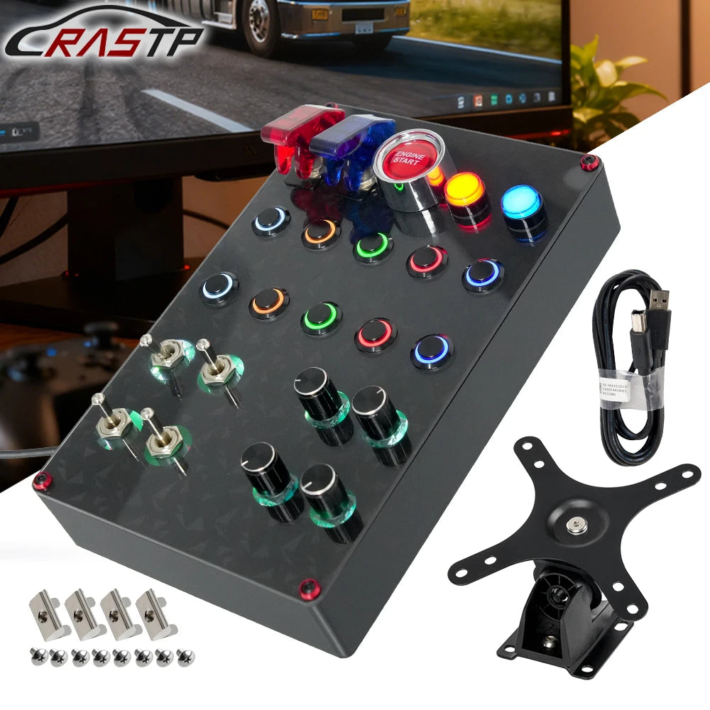 Sim Racing Control Box | PC USB Multifunctional Button Panel