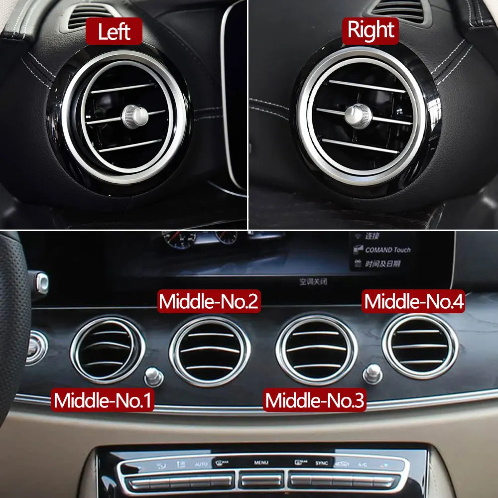 90%New Car Front Dashboard Air Conditioner AC Vent Grille Outlet Cover Panel For Benz E Class W213 2016-2023 E200 E230 E300 E350