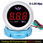 52mm Car Gauge Set | Water Temperature Oil Level Voltmeter Fuel Pressure Meter detail view