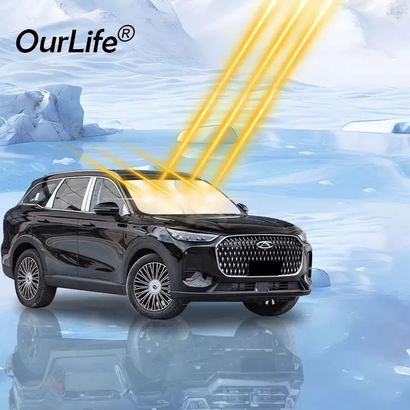 For Chery Tiggo 9 2026 2025 tiggo 8L Car Windshield Sunshade Cover Anti UV Protection close-up view