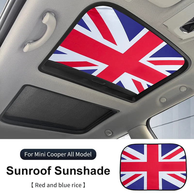 Mini Cooper Sunroof Sunshade Cover | UV Protection Heat Shield Foldable detail view