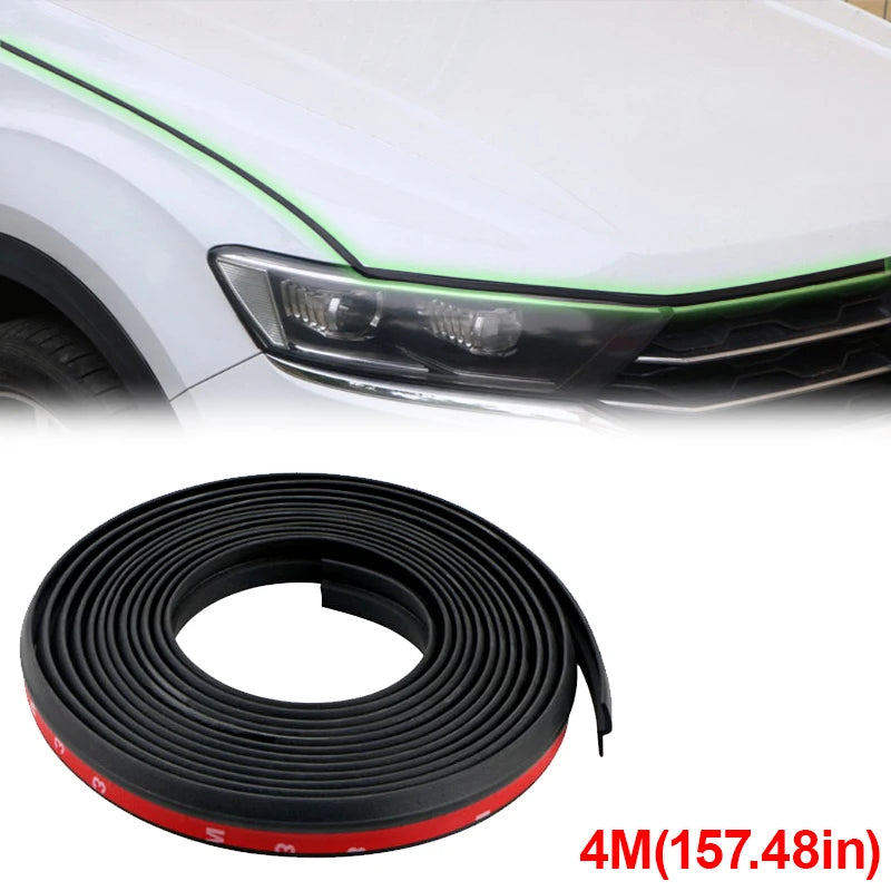 Car Hood Seal Strip 4M (157.48in) | Self-Adhesive Waterproof and Dust Protection Strip