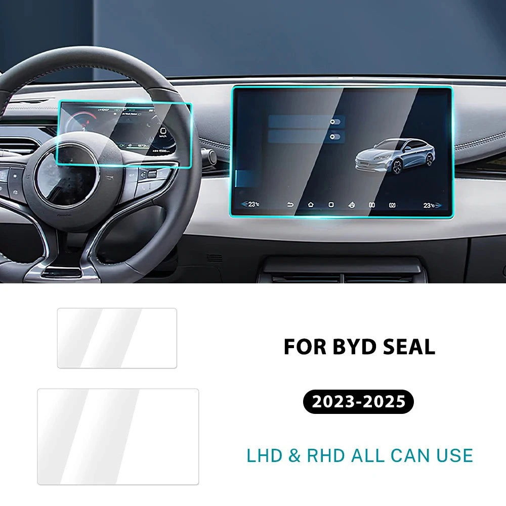 TPU Film For BYD Seal 2023-2025 Center Console Transparent TPU Protective Film TPU Interior Screen Protector Interior Film TPU