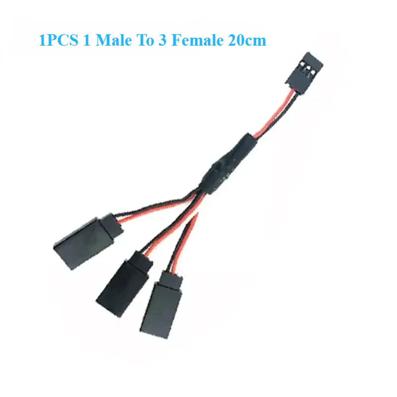 RC Servo Extension Wire Cable Futaba JR Male to Female additional angle