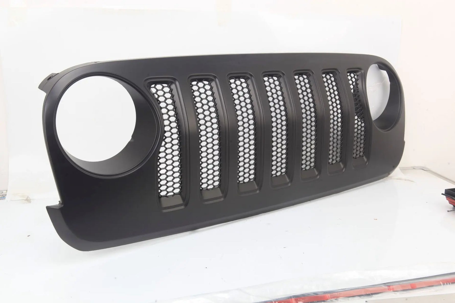 ABS Front Grille for Jeep Wrangler 2007-2017 | Black Grill Guard Cover lifestyle view
