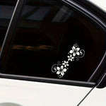 Vibrant Car Sticker Glossy Reusable Vibrant Flowers Pattern Vinyl Car Sticker Decal | alternate view