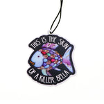 Raccoon Quotes Fragrant Paper Car Air Freshener | Solid Perfume Hanging for Home an additional angle