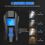 Bike Light Set,Bicycle Headlight with Horn and Speedometer Odometer,USB Rechargeable alternate view