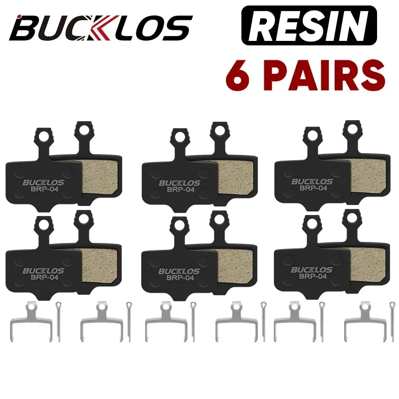 BUCKLOS Resin Disc Brake Pads for SRAM AVID | Wear-Resistant Hydraulic MTB Brake Pads alternate view