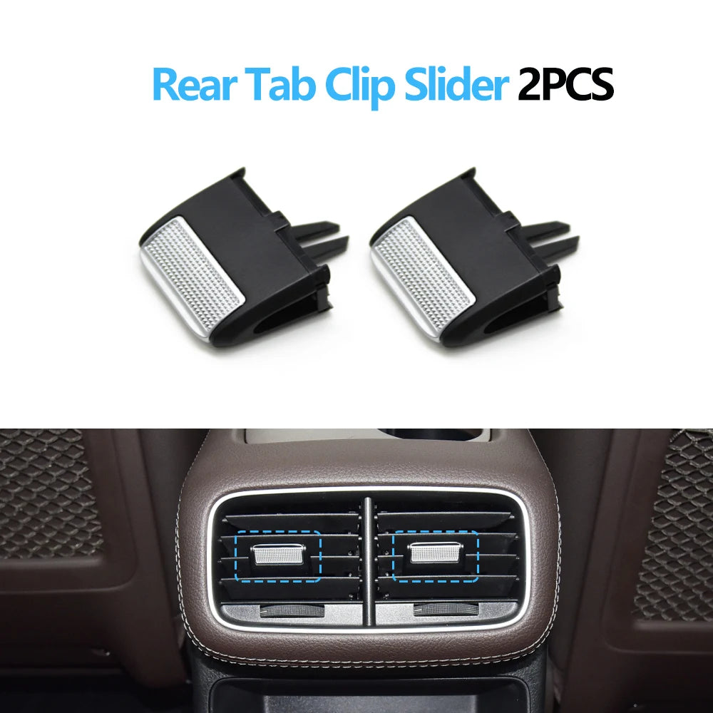 Car Rear Console Air Vent Outlet Grille AC Tab Clip Repair Kit Outer Frame For Benz  GLS GLE W167 350 400 450 500 580 2020-2025