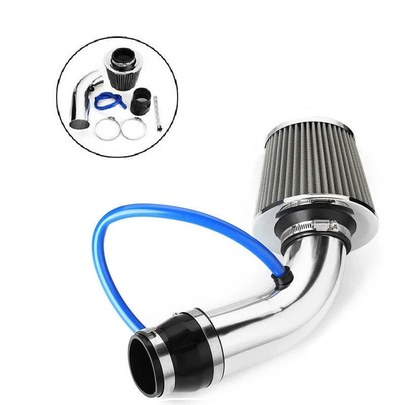Universal 76mm Car Racing Cold Air Intake System | Aluminum Turbo Induction Pipe Tu additional angle