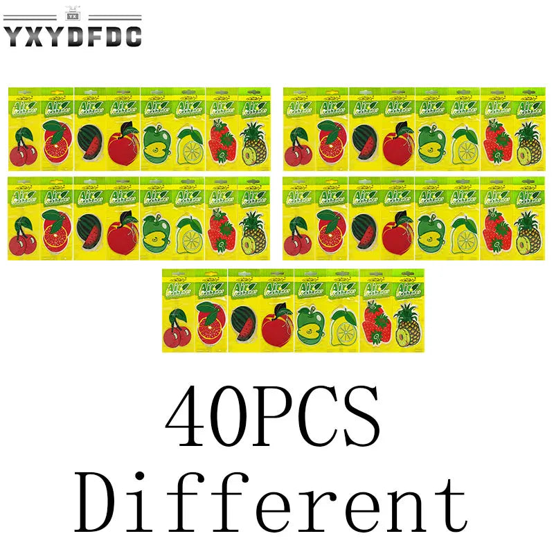 Fruit Car Air Freshener | Natural Aromatherapy Tea Paper Hanging Perfume lifestyle view