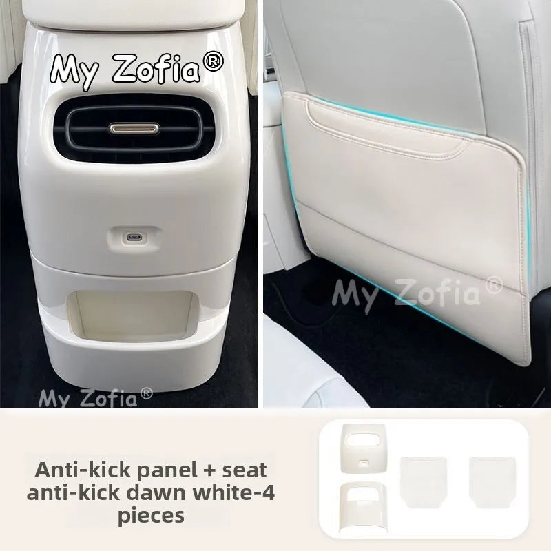 Car Rear Armrest Anti-Kick Protector Cover Rear Center Console Armrest Anti-Scratch Pad Accessories For GWM Ora 5 2025 2026 2027