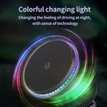 Magnetic Car Wireless Charger RGB For iPhone 12-15 Series | Vent Clip close-up view