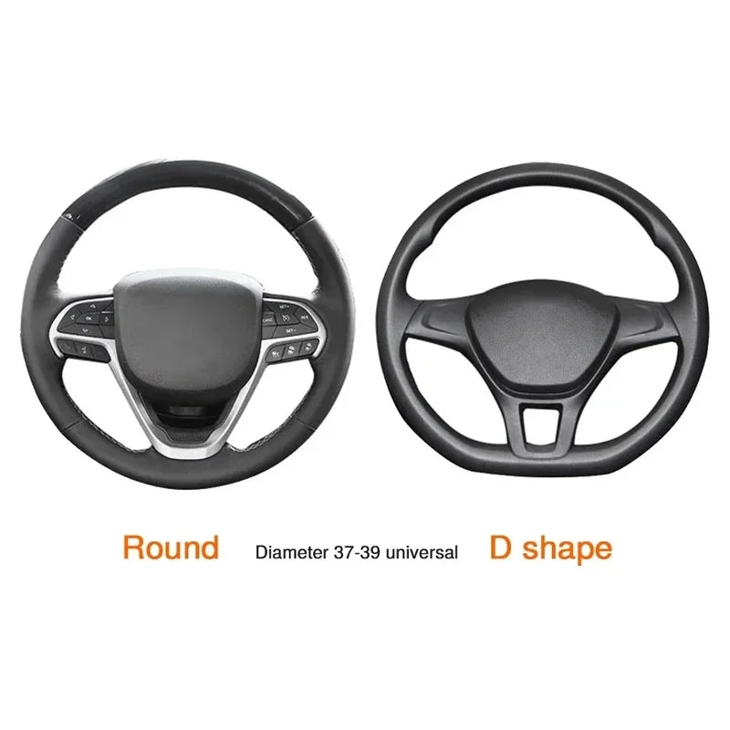 Car Steering Wheel Cover Anti Slip 37 to 39cm close-up view