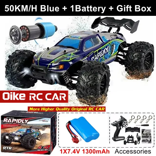 Oike 4WD 1:16 80KM/H Super Brushless 50KM/H Brushed RC Car 4x4 Off Road Remote Contro lifestyle view