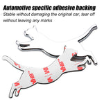 Cat Car Stickers Metal Emblem Decals | 3D Zinc Alloy for Vehicle Laptop Fridge lifestyle view